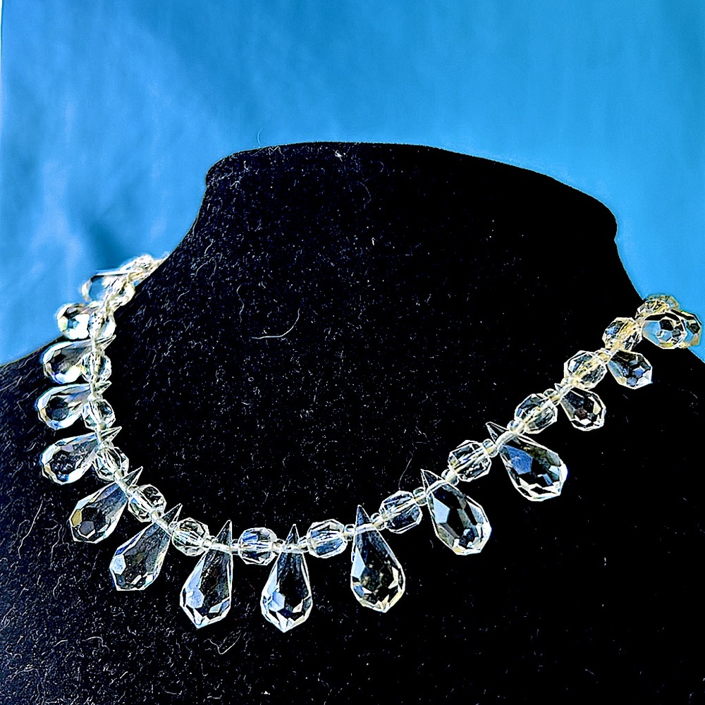 MIRIAM HASKELL Vintage Cut Crystal Choker EXCELLENT Condition 🆒🆒❤️‍🔥❤️‍🔥